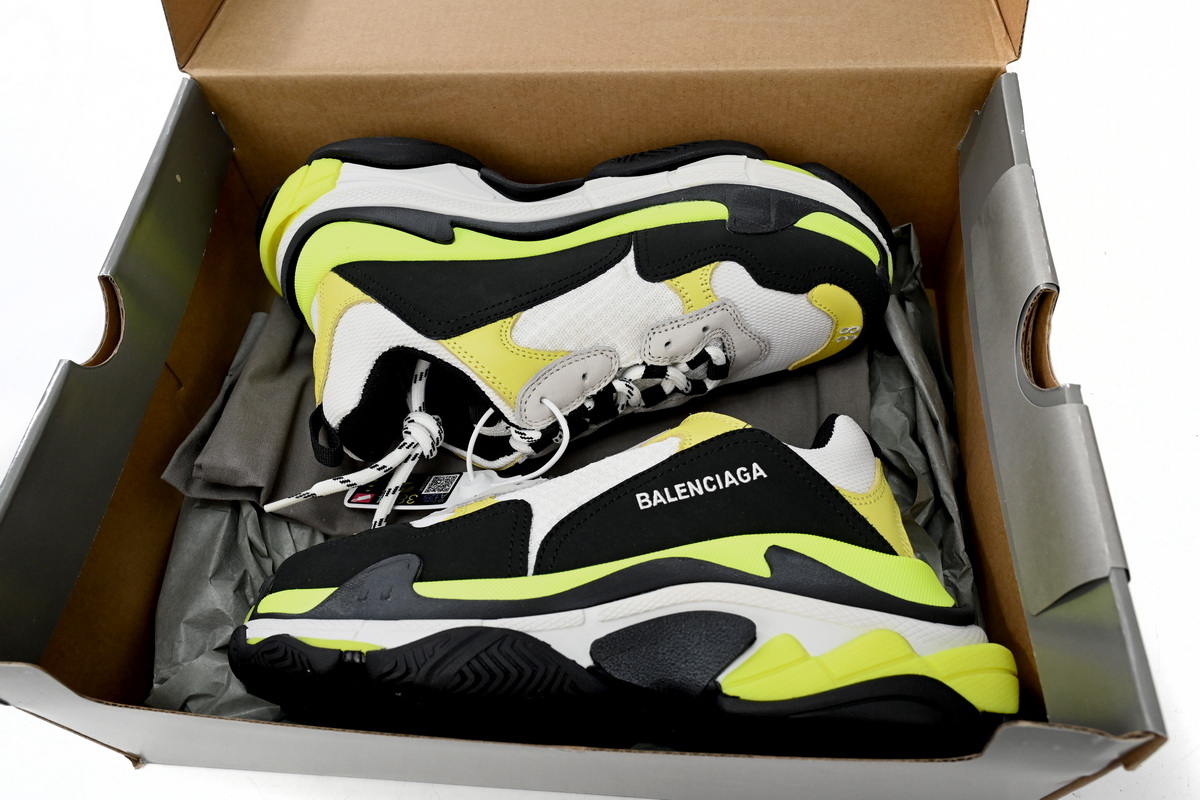 Balenciaga Black, White, And Yellow  524039 W09OH 7079