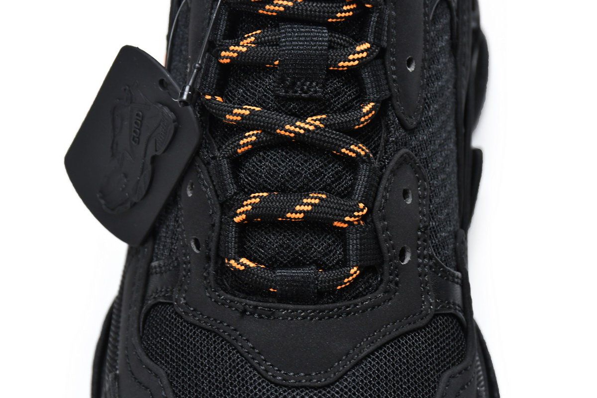 Balenciaga Triple S Black Orange 536737 W2FA1 9188