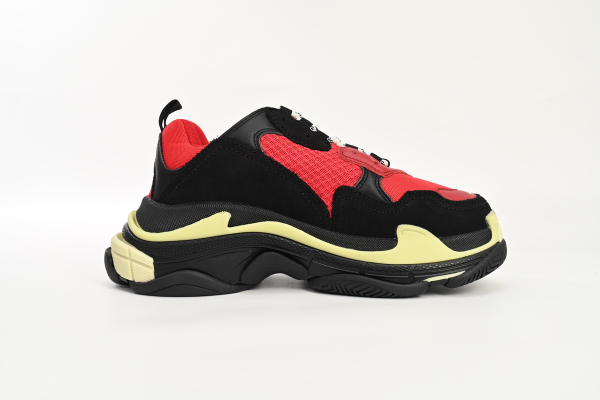 Balenciaga Triple S Black Red Grey 483513 W06E1 1006 