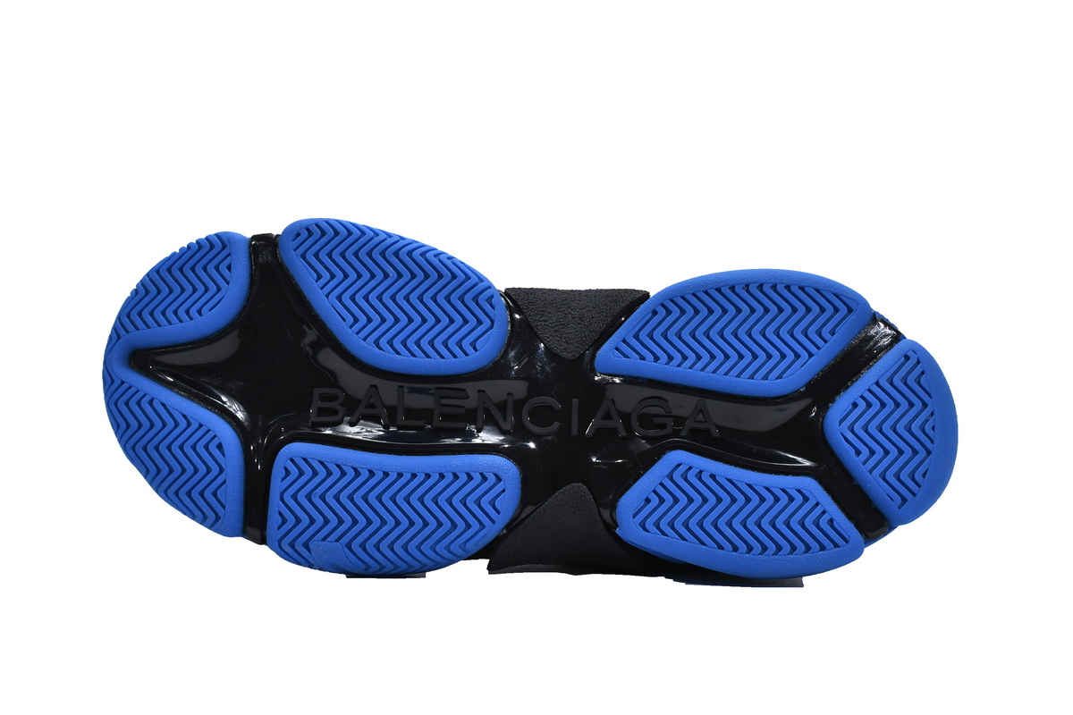 Balenciaga Triple S Black White Blue 536737 W2CA1 4124