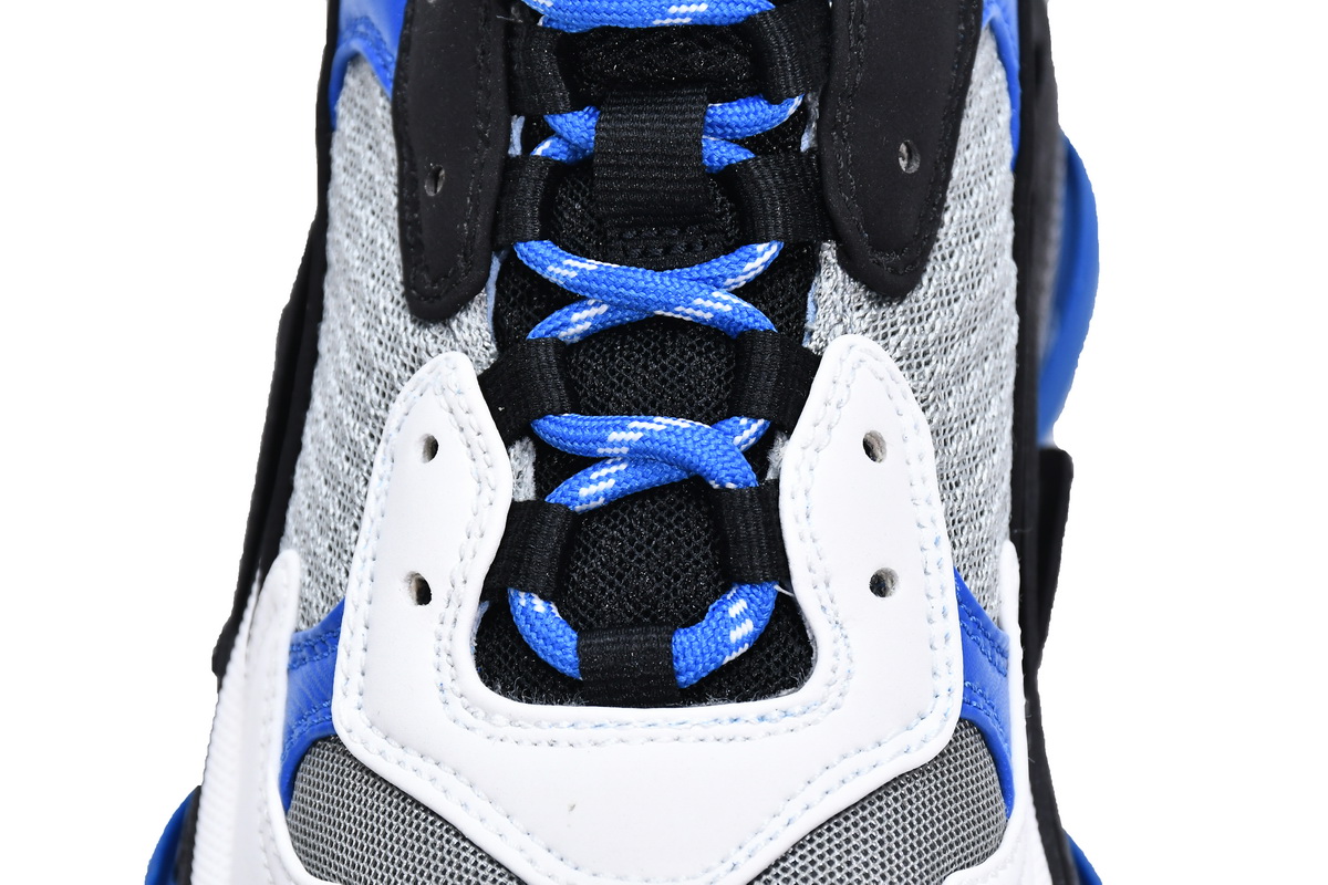 Balenciaga Triple S Black White Blue 536737 W2CA1 4124