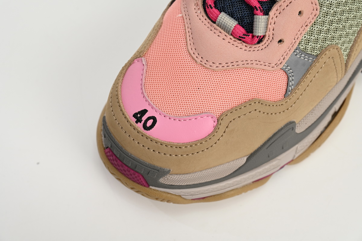 Balenciaga Triple S Grey Pink 490672 W09O5 1036 