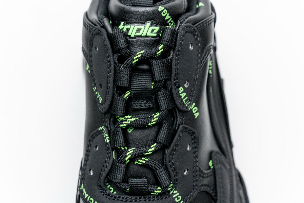 Balenciaga Triple S Letter Fluorescent Yellow 524039 W2FA1 7633