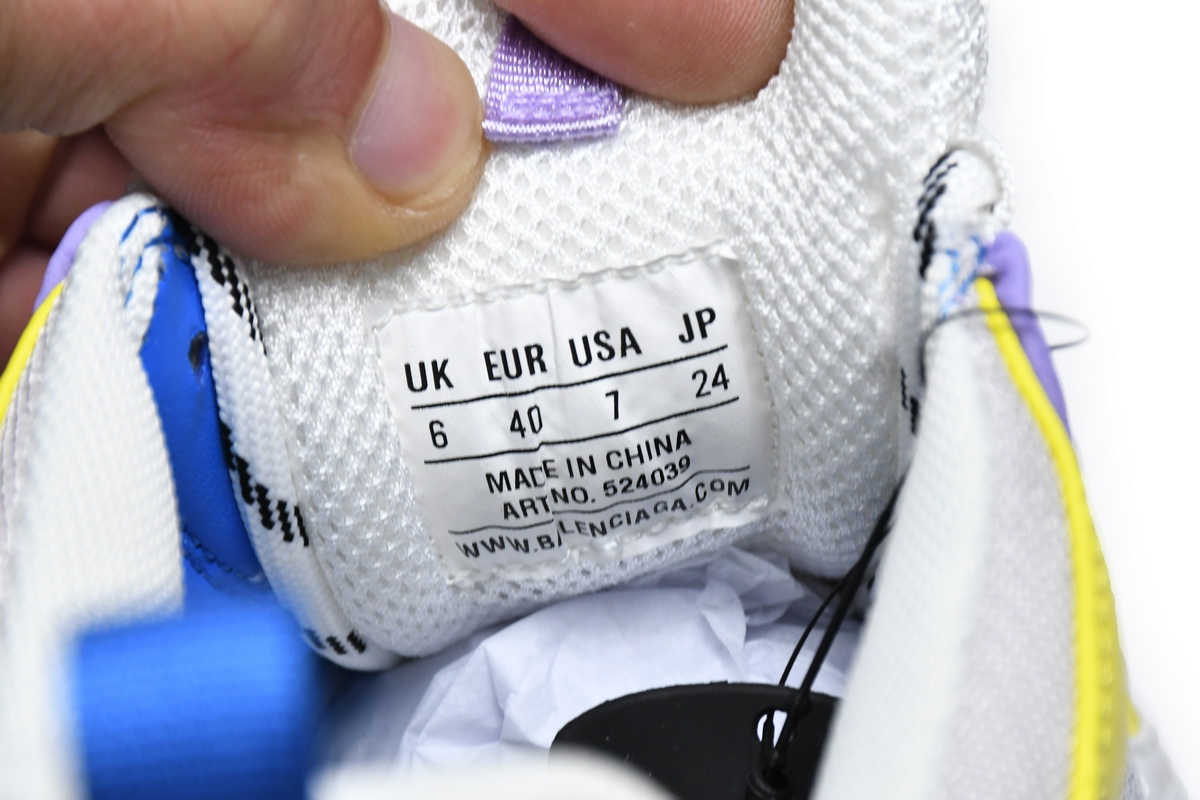 Balenciaga Triple S Purple Yellow Blue 524039 W09OH 8081