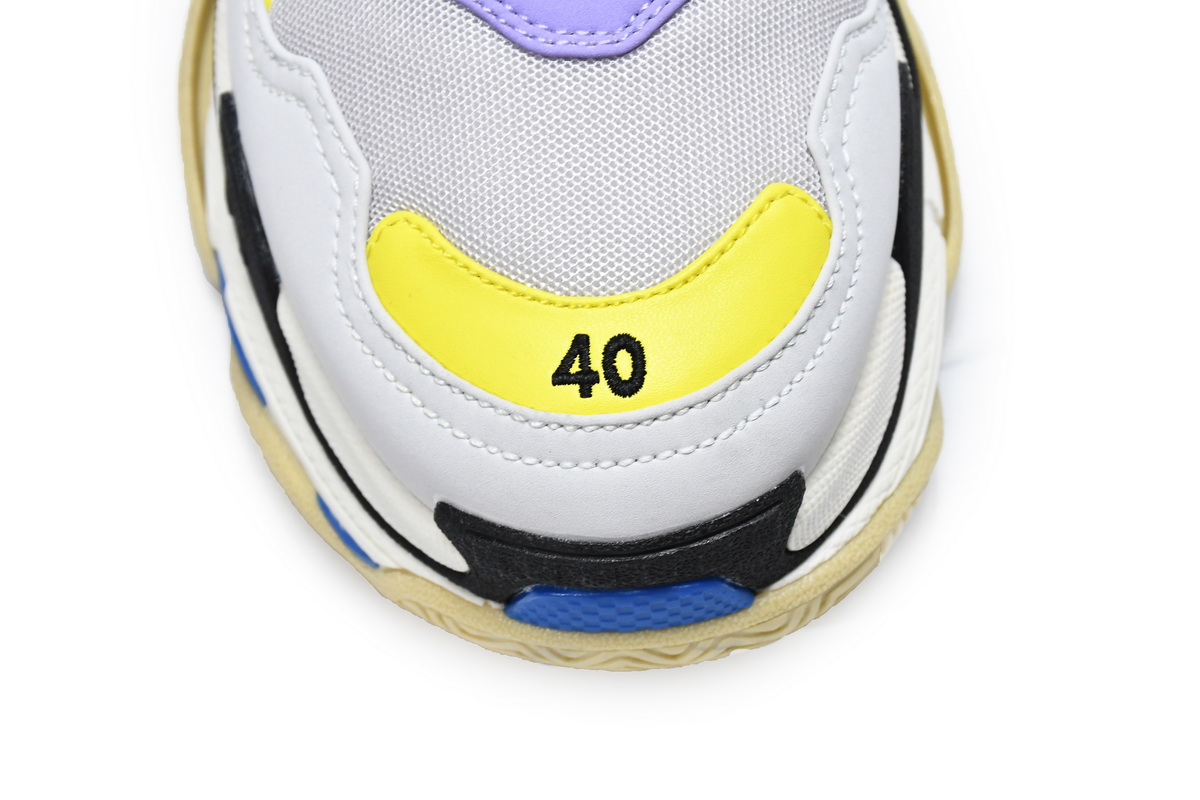 Balenciaga Triple S Purple Yellow Blue 524039 W09OH 8081