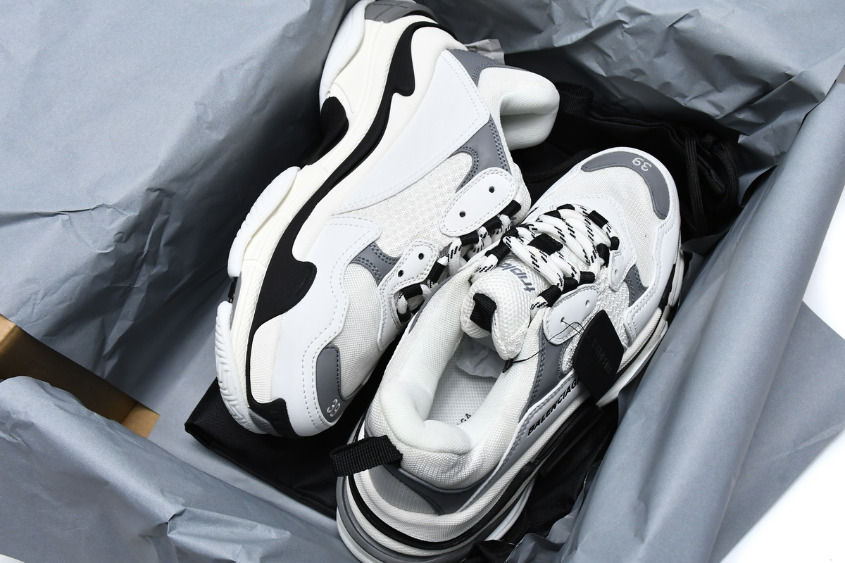 Balenciaga Triple S White Grey 536737 W09O1 9089