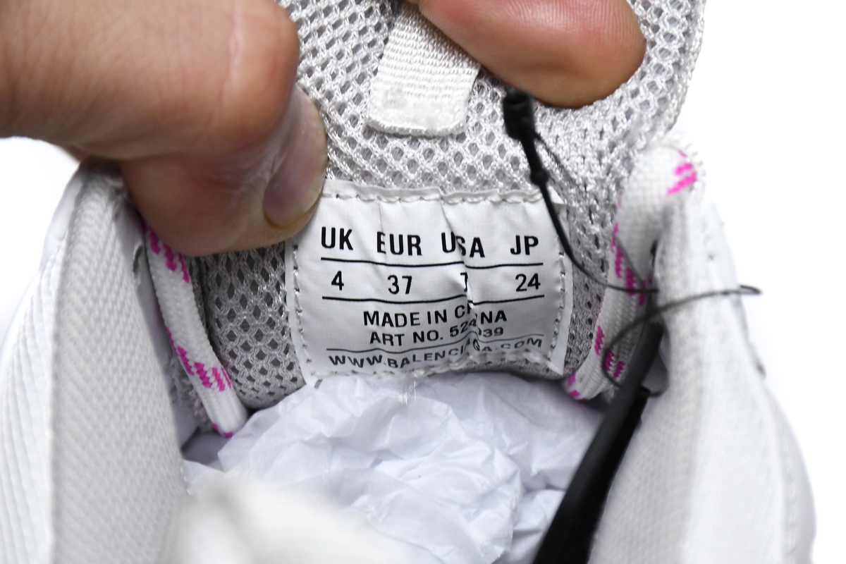 Balenciaga Triple S White Peach Red 536737 W2CA3 3890