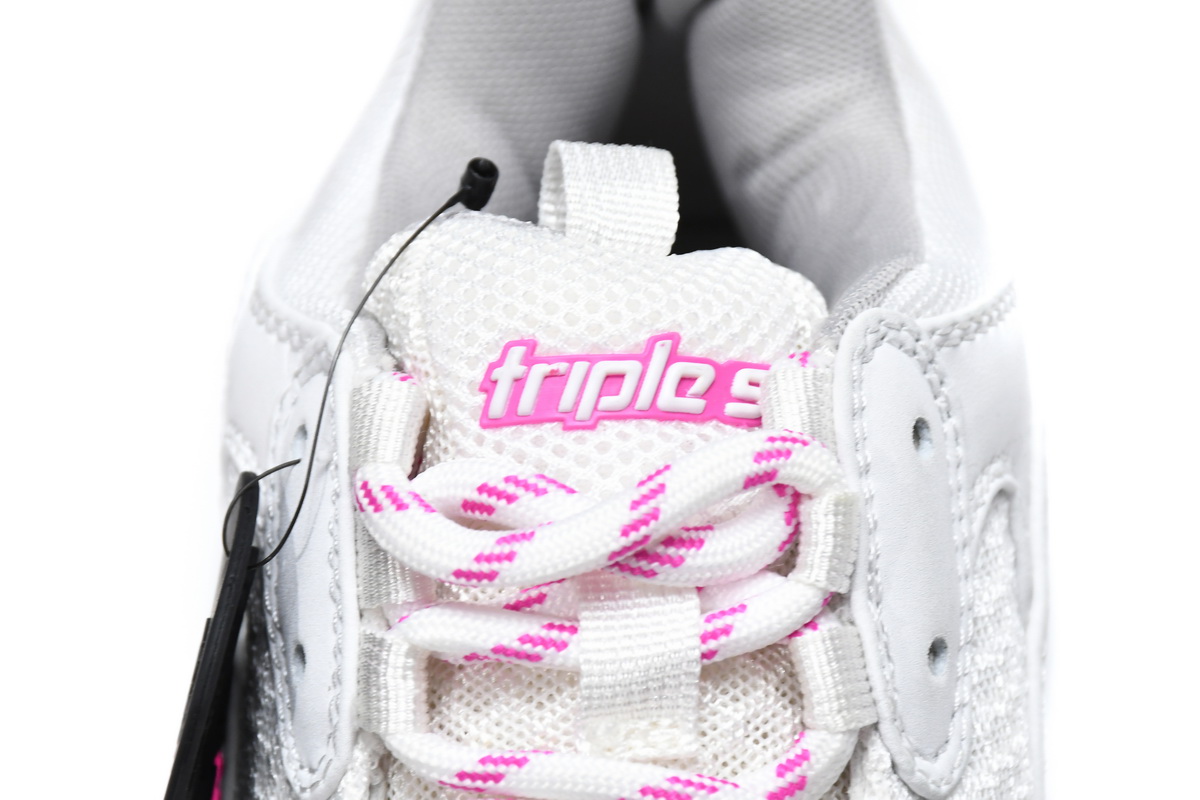 Balenciaga Triple S White Peach Red 536737 W2CA3 3890