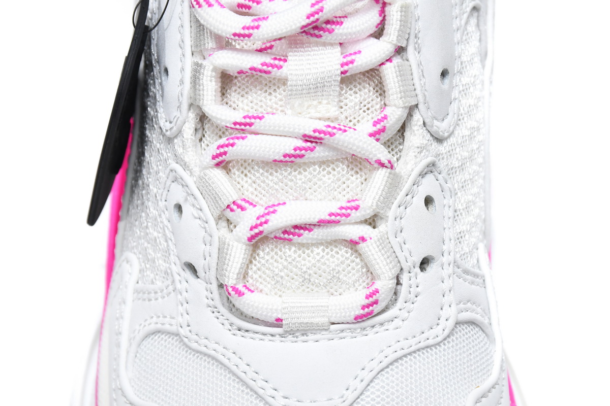 Balenciaga Triple S White Peach Red 536737 W2CA3 3890