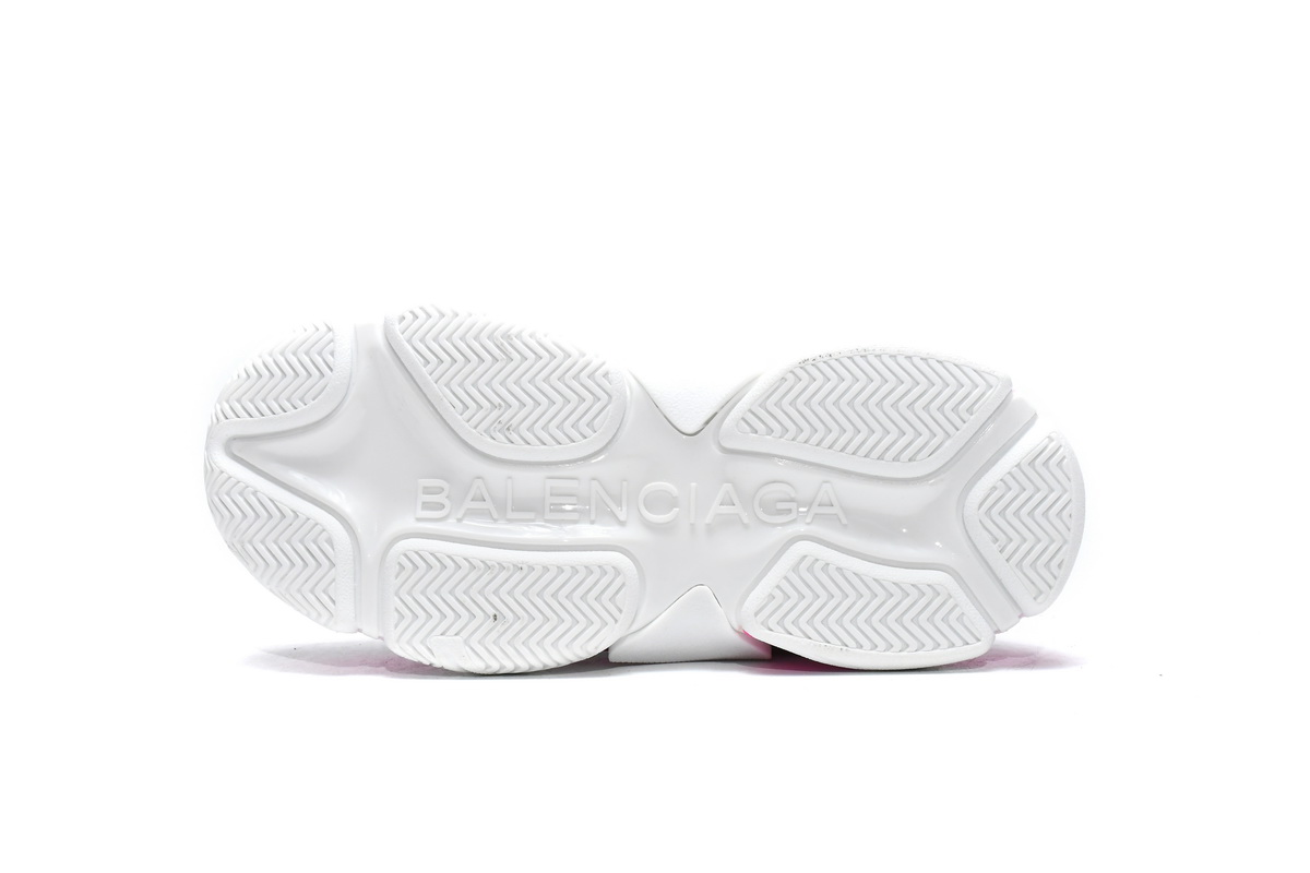 Balenciaga Triple S White Peach Red 536737 W2CA3 3890