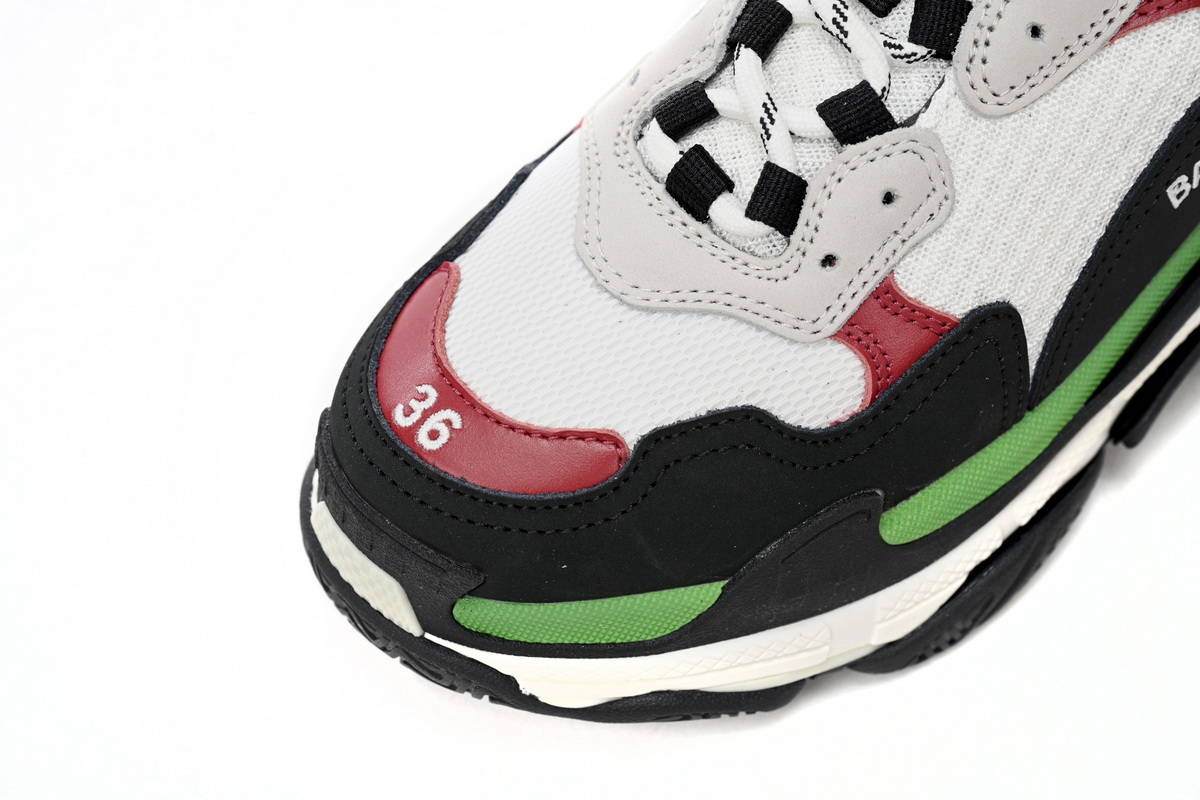 Ba*len*cia*ga triple white, red, and green 524039 w090h 7078