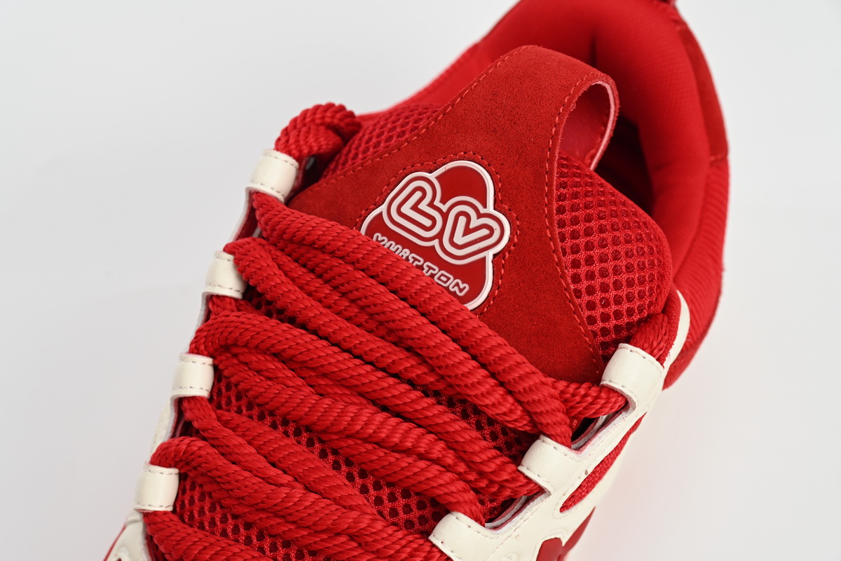 l**is V*t*n leather lace up fashionable board shoes red  51bcolrb