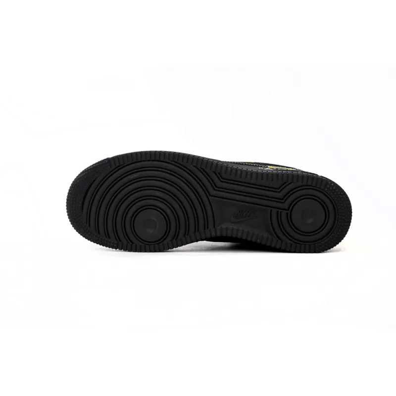 Louis Vuitton Nike Air Force 1 Low By Virgil Abloh Black Metallic Silver 1A9VCH 