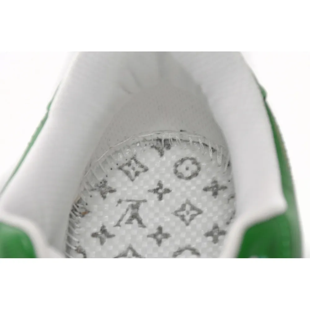 Louis Vuitton Nike Air Force 1 Low By Virgil Abloh White Green 7108-6