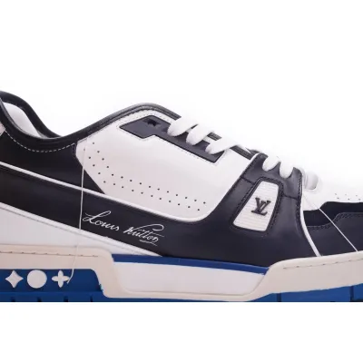 Louis Vuitton Trainer Black Blue  GO1220 02