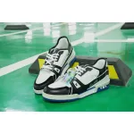 Louis Vuitton Trainer Black Blue  GO1220