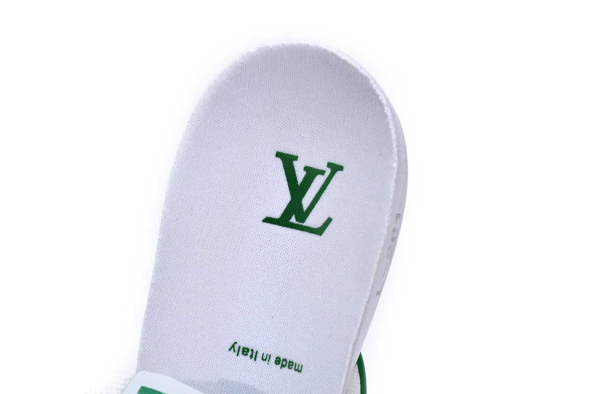 l**is V*t*n trainer green monogram denim  1a98ux