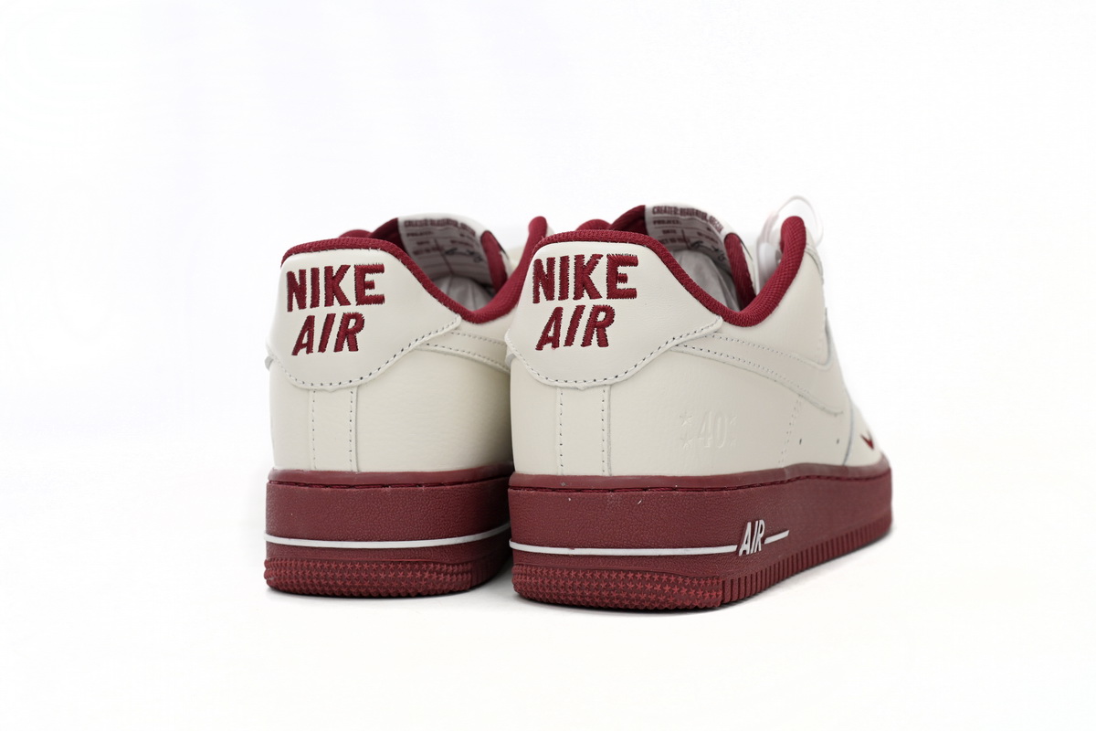 Nike Air Force 1 Low '07 SE 40th Anniversary Edition Sail Team Red (Women's) DQ7582-100