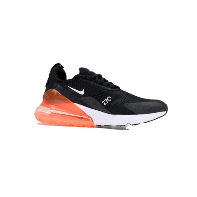 Nike Air Max 270 Black White Total Orange AH8050-014 02