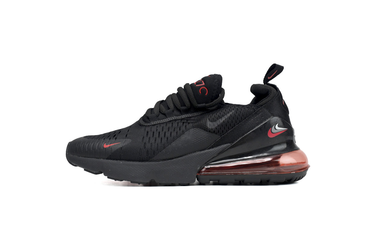 NIKE AIR MAX 270 JUNIOR Black And Red Three Hooks DX9273-001