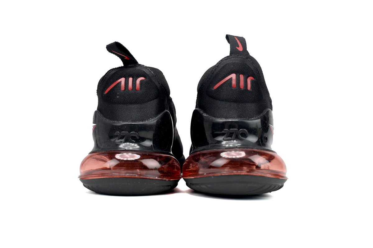NIKE AIR MAX 270 JUNIOR Black And Red Three Hooks DX9273-001