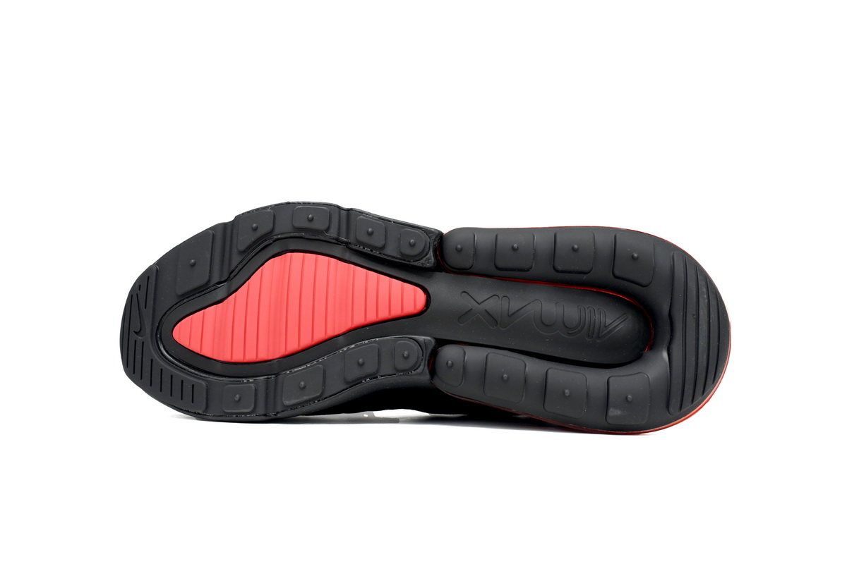 NIKE AIR MAX 270 JUNIOR Black And Red Three Hooks DX9273-001