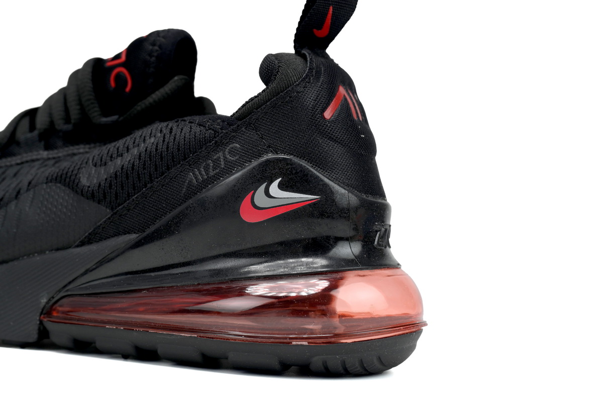 NIKE AIR MAX 270 JUNIOR Black And Red Three Hooks DX9273-001