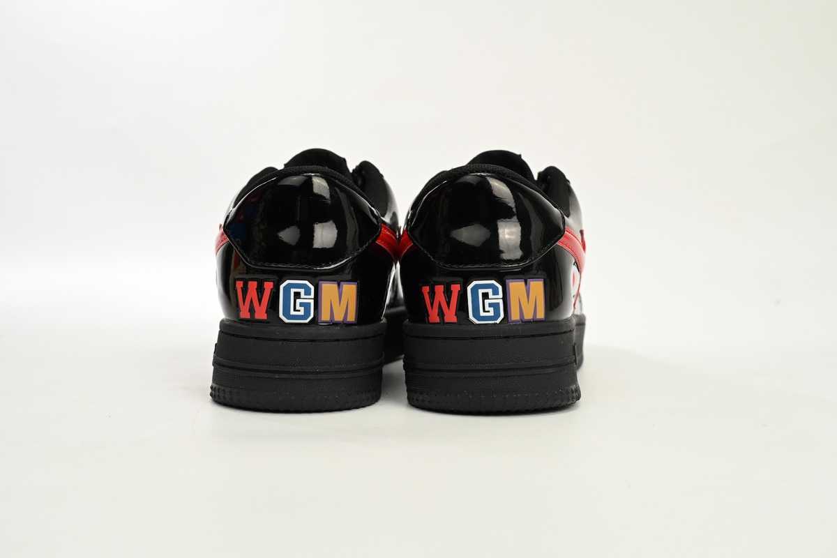 A Bathing Ape Bape Sta Low Black Black Snake Skin 1180 191 009