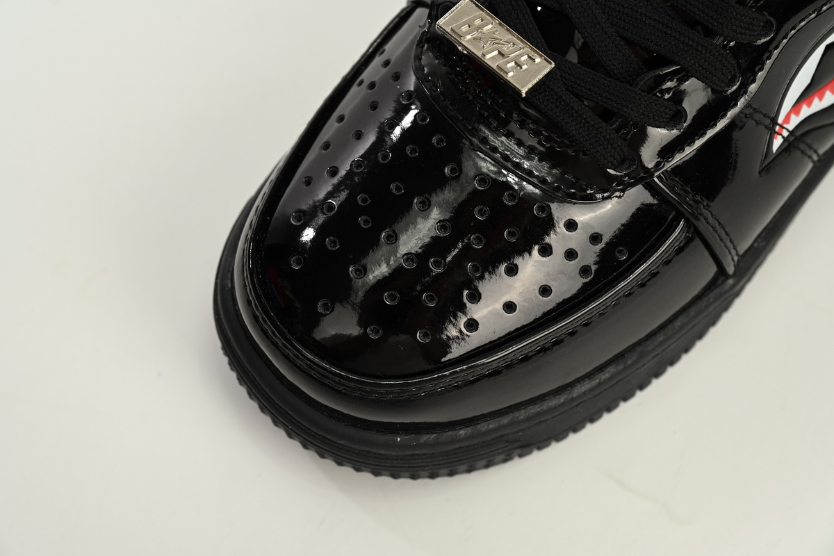 A Bathing Ape Bape Sta Low Black Black Snake Skin 1180 191 009