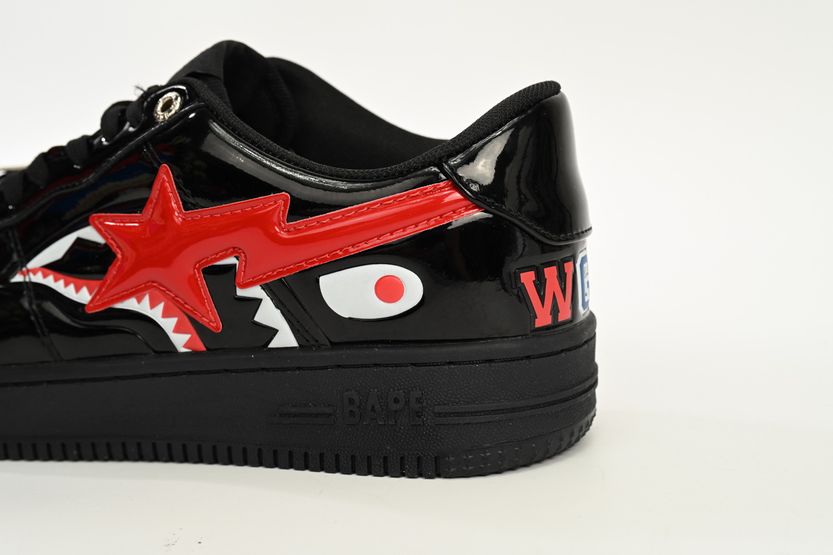 A Bathing Ape Bape Sta Low Black Black Snake Skin 1180 191 009