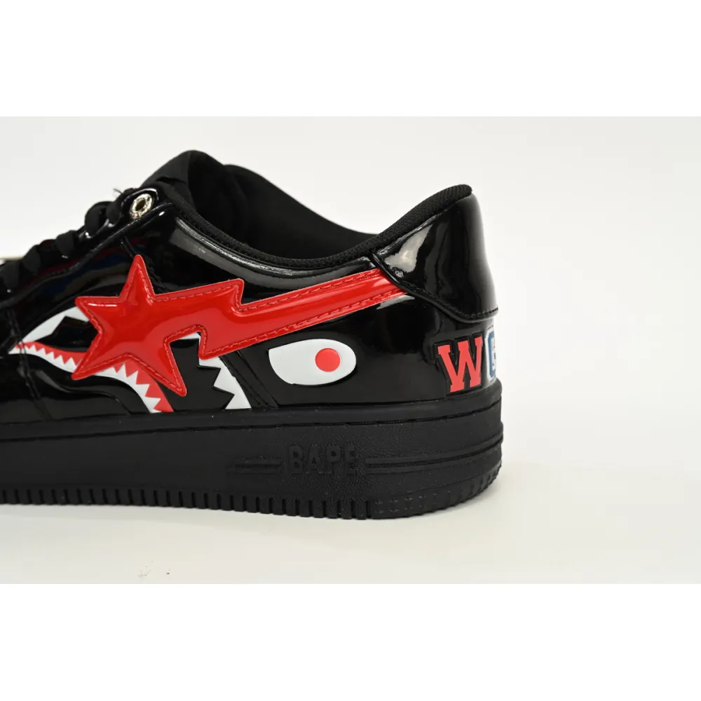  A Bathing Ape Bape Sta Low Black Black Snake Skin  1180 191 009