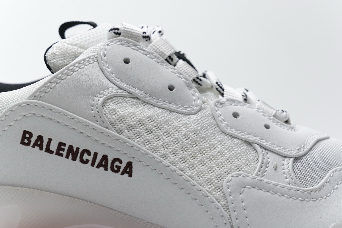  Balenciaga Triple S Milk White Black 0625 W09O1 
