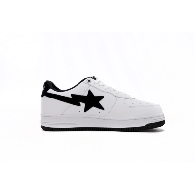 A Bathing Ape Bape Sta Low M1 White Black 1173-191-912 02