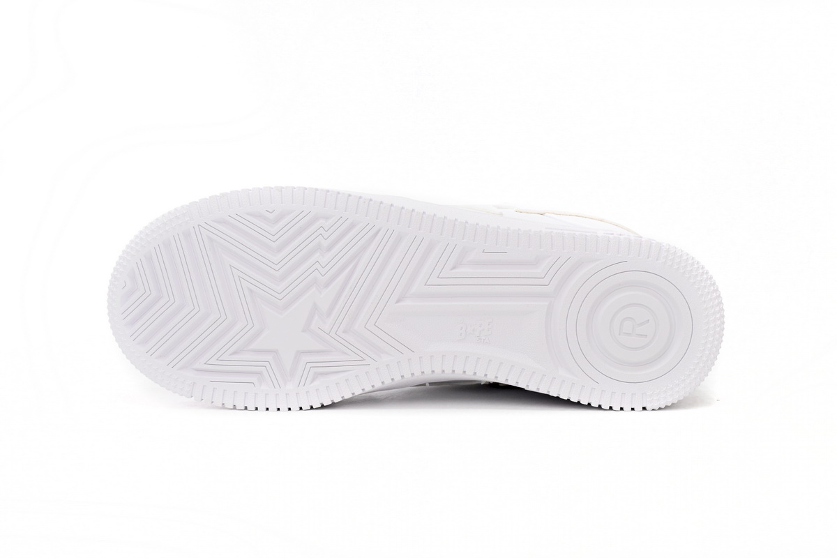 A Bathing Ape Bape Sta Low Triple White 1H70-191-006