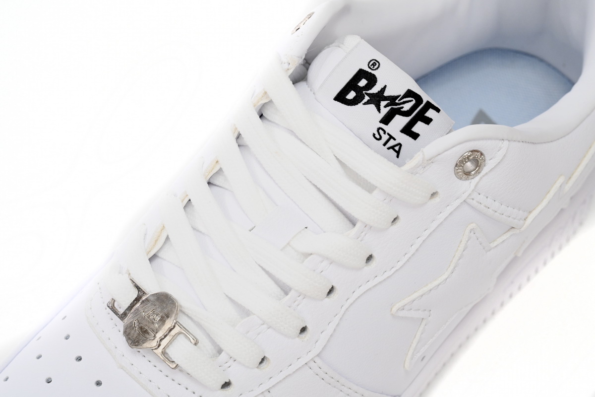 A Bathing Ape Bape Sta Low Triple White 1H70-191-006