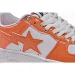 A Bathing Ape Bape Sta Patent Leather Orange White 1H70-191-001
