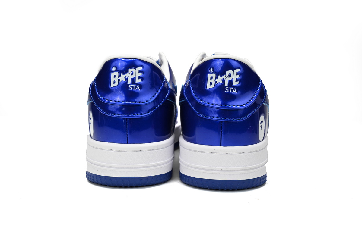 A Bathing Ape Bape Sta Patent Leather White Blue (2023) 1170-191-022