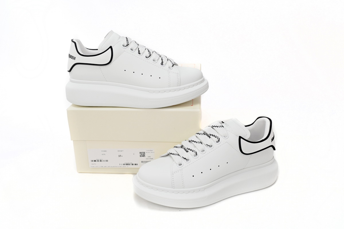 Alexander McQueen Oversized White Black Trim 625156WHXMT9074