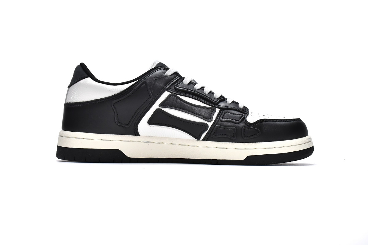 AMIRI Skel Top Low White Black White MFS003-004