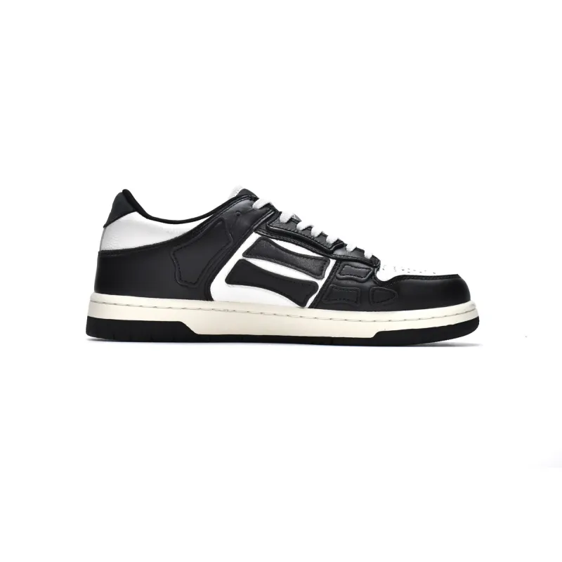 AMIRI Skel Top Low White Black White MFS003-004 