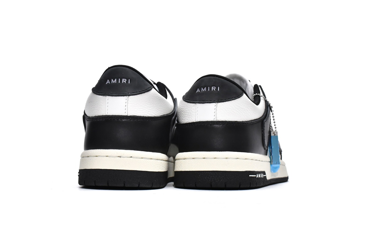 AMIRI Skel Top Low White Black White MFS003-004