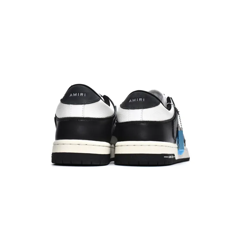 AMIRI Skel Top Low White Black White MFS003-004 