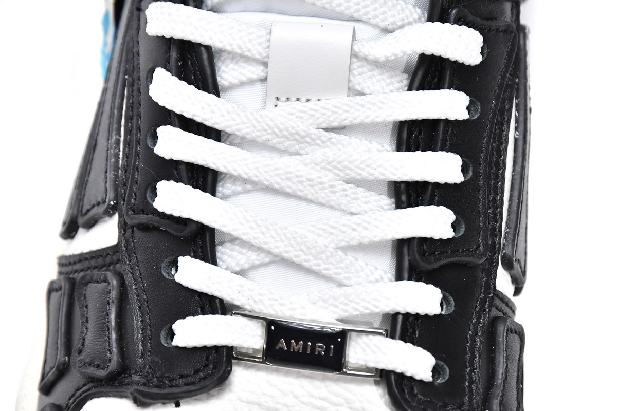 AMIRI Skel Top Low White Black White MFS003-004