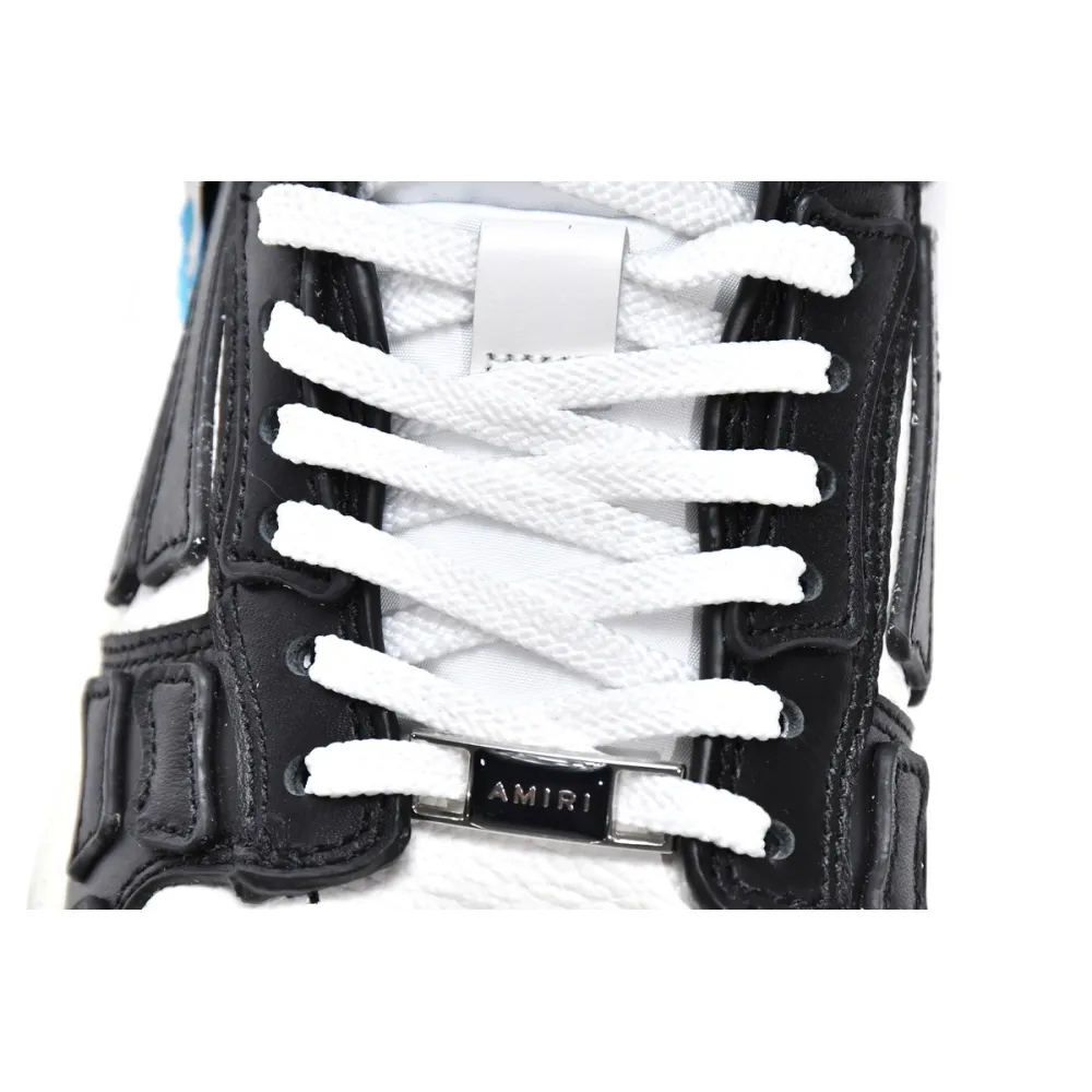 AMIRI Skel Top Low White Black White MFS003-004 