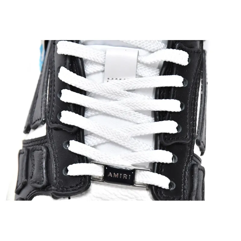 AMIRI Skel Top Low White Black White MFS003-004 