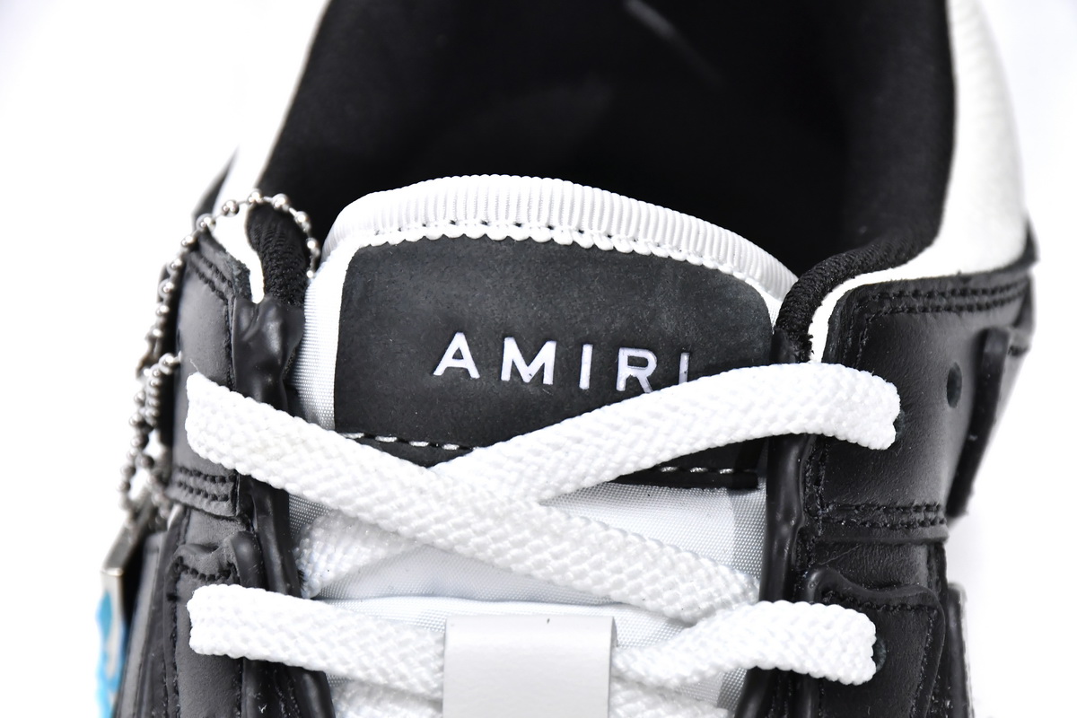 AMIRI Skel Top Low White Black White MFS003-004