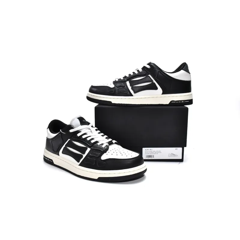 AMIRI Skel Top Low White Black White MFS003-004 