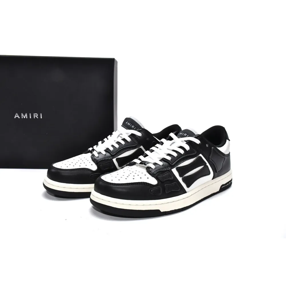 AMIRI Skel Top Low White Black White MFS003-004 