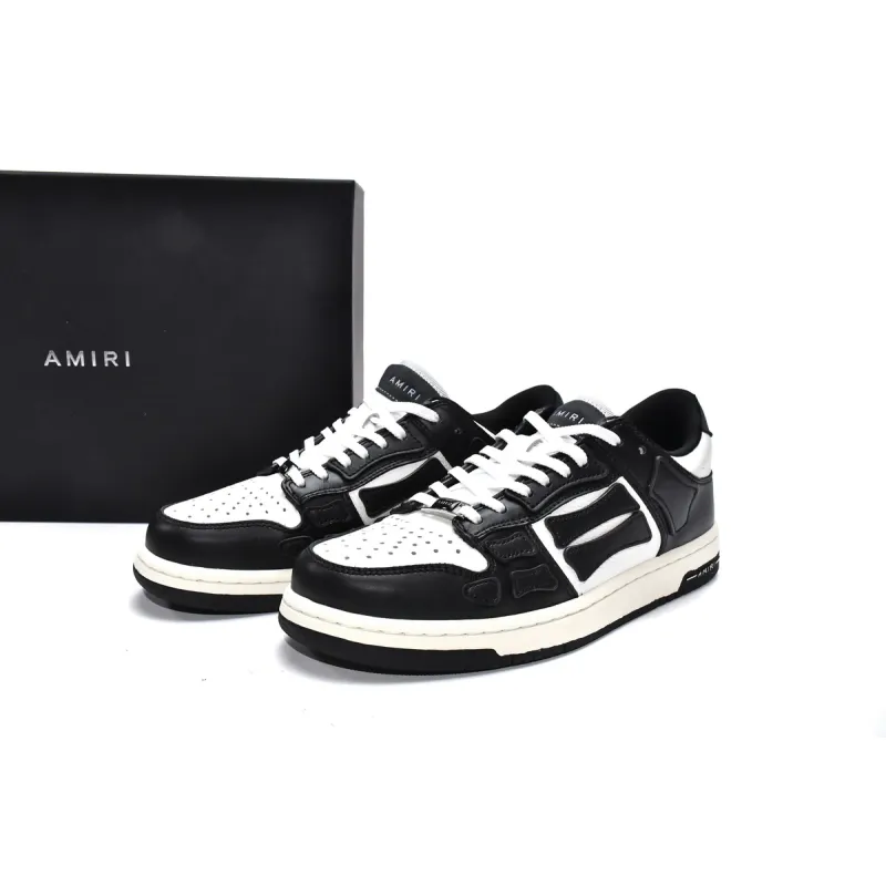 AMIRI Skel Top Low White Black White MFS003-004 