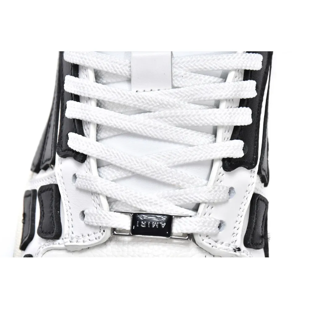 AMIRI Skel Top Low White Black White MFS003-111